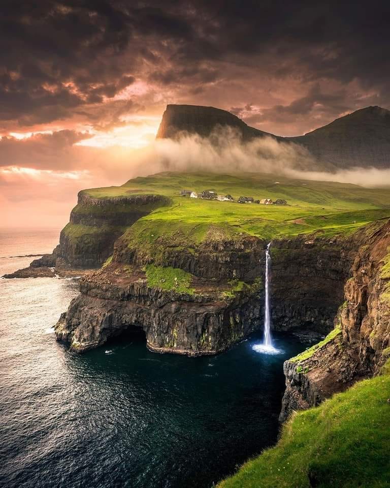 Múlafossur Waterfall, Faroe Islands