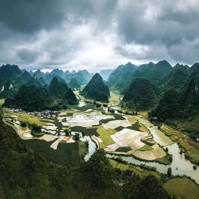 Ngoc Con Valley, Aerial View, Vietnam