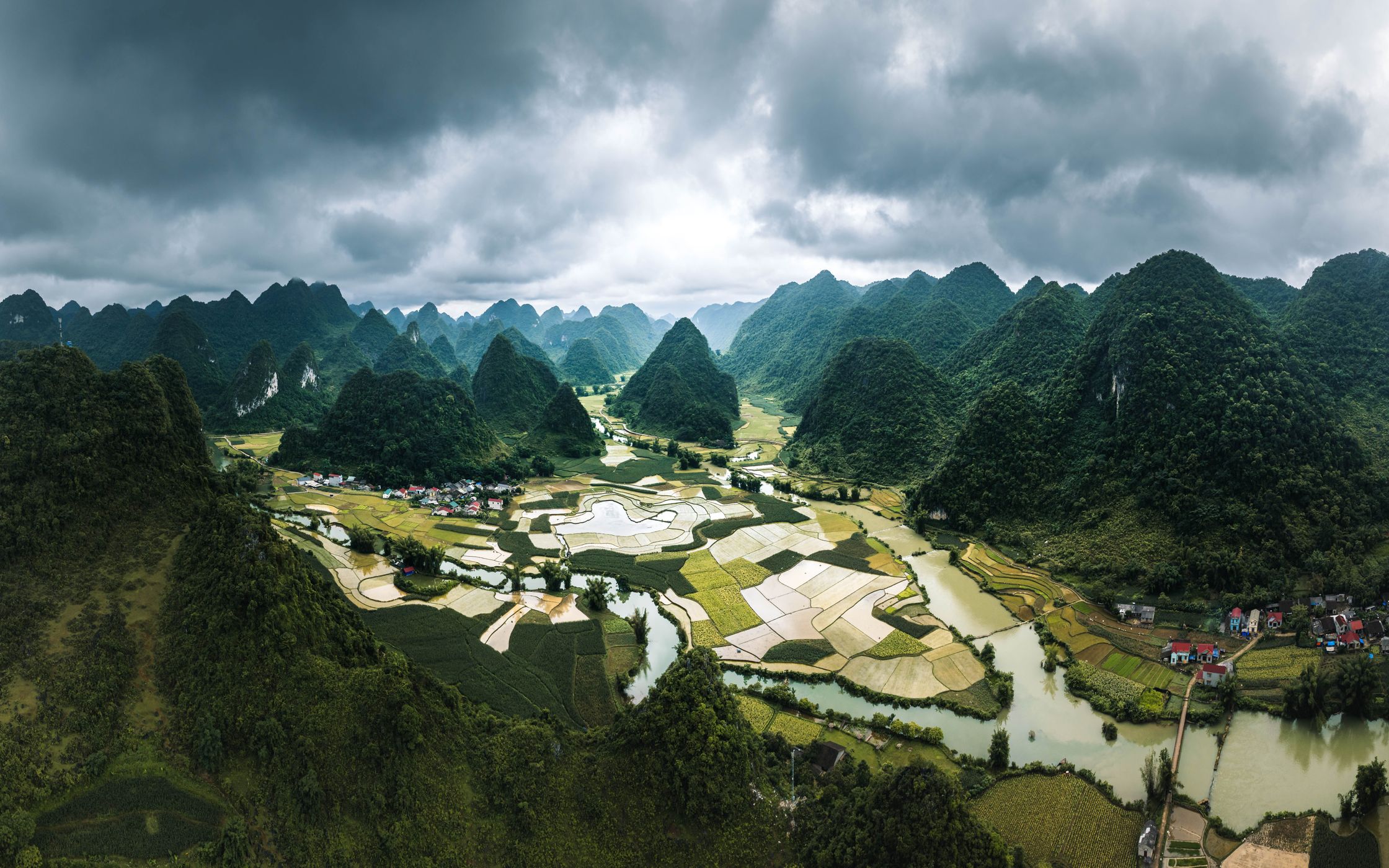 Ngoc Con Valley, Aerial View, Vietnam