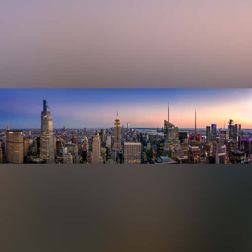 View from “Top of the Rock“, New York City