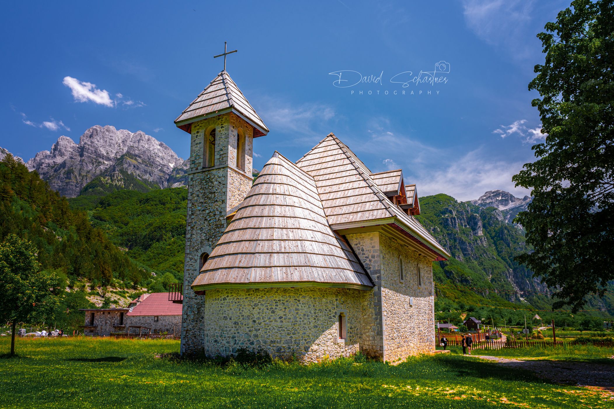 Old church in Theth valley, Albania