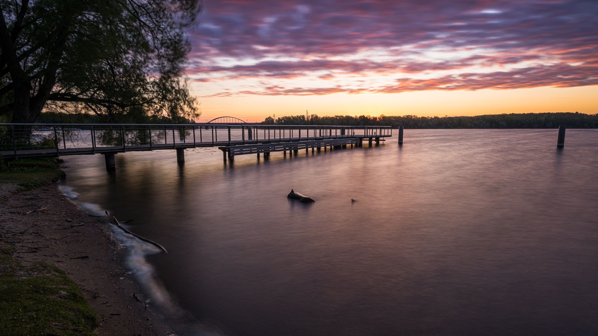 Pier at Seminaris Seehotel near Potsdam, Germany