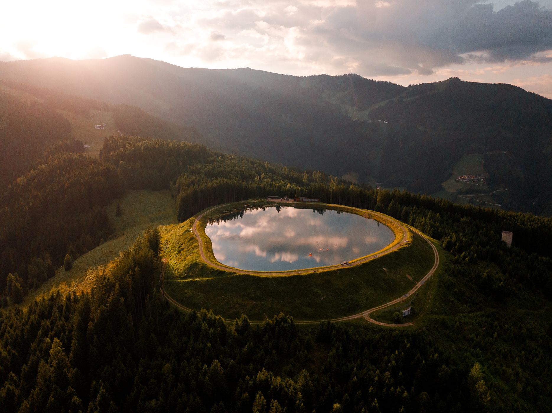 Plettsaukopf Reservoir, Zell am See, Austria