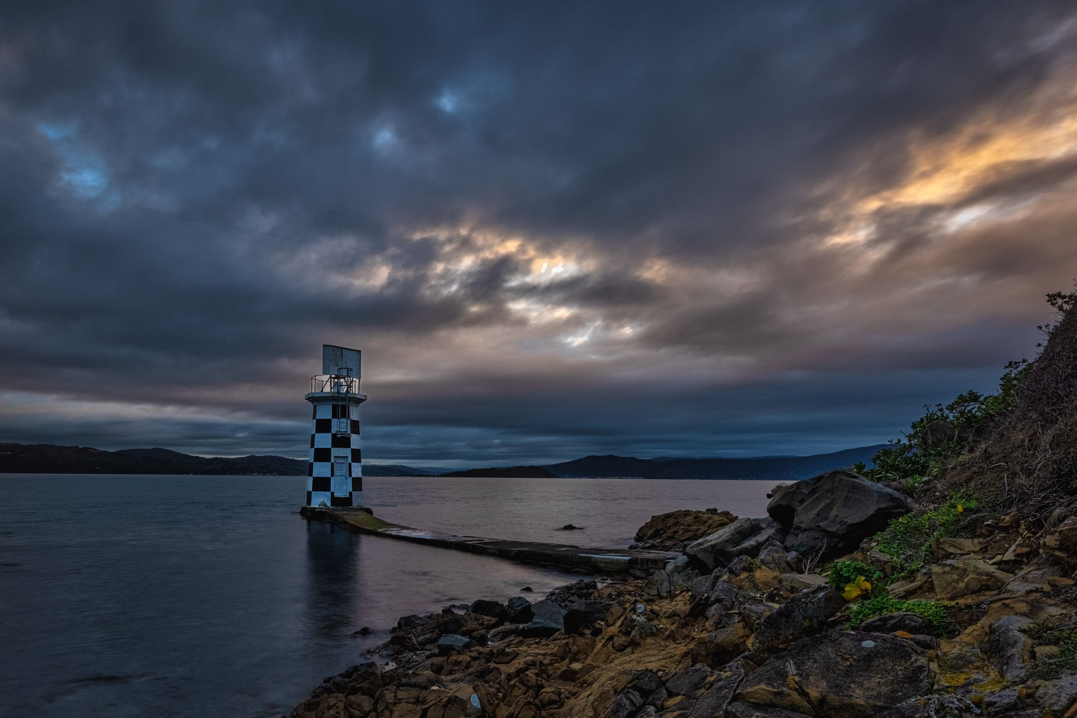 Point Halswell Lighthouse Wellington, North Island, New Zealand
