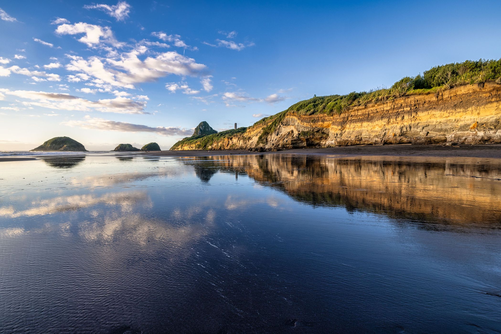 Reflections, Backbeach, New Plymouth, North Island, New Zealand