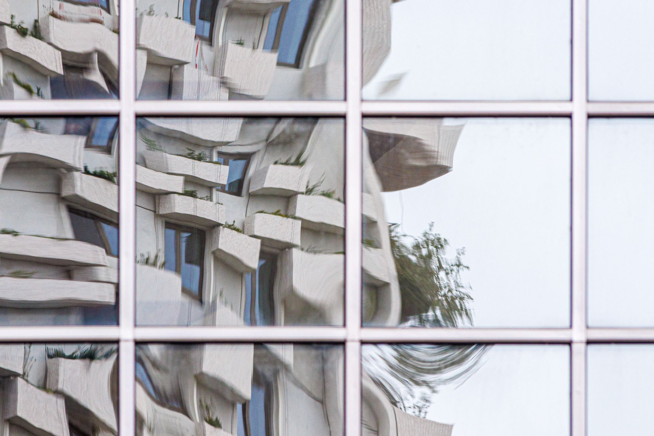 Reflections in Rabobank Head quarters, Netherlands