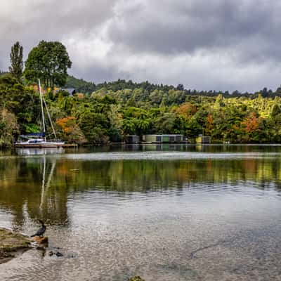 Sail Boat Lake Tarawera, North Island, New Zealand