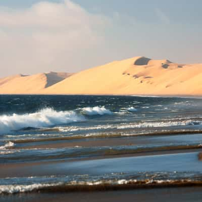 Sandwich harbor coastline, Namibia, Namibia