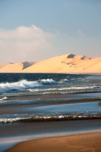 Sandwich harbor coastline, Namibia