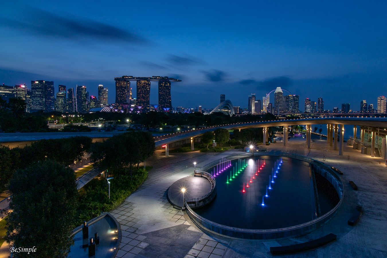 Singapore Skyline (from Marina Barrage), Singapore