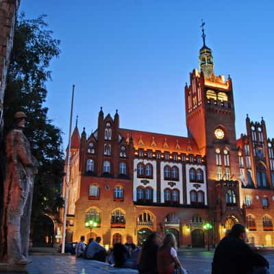 Slupsk, city hall, Poland