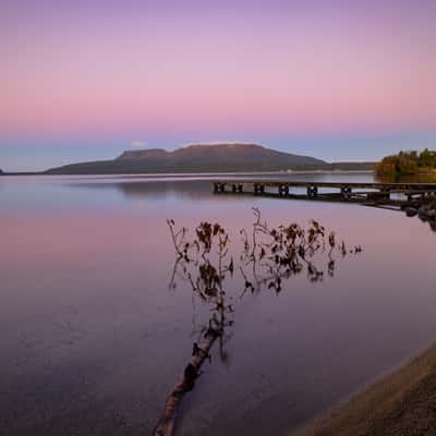 Sunrise, Lake Tarawera, Rotorua, North Island, New Zealand