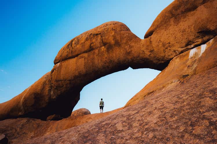 Sunsets on 'The Bridge', Spitzkoppe
