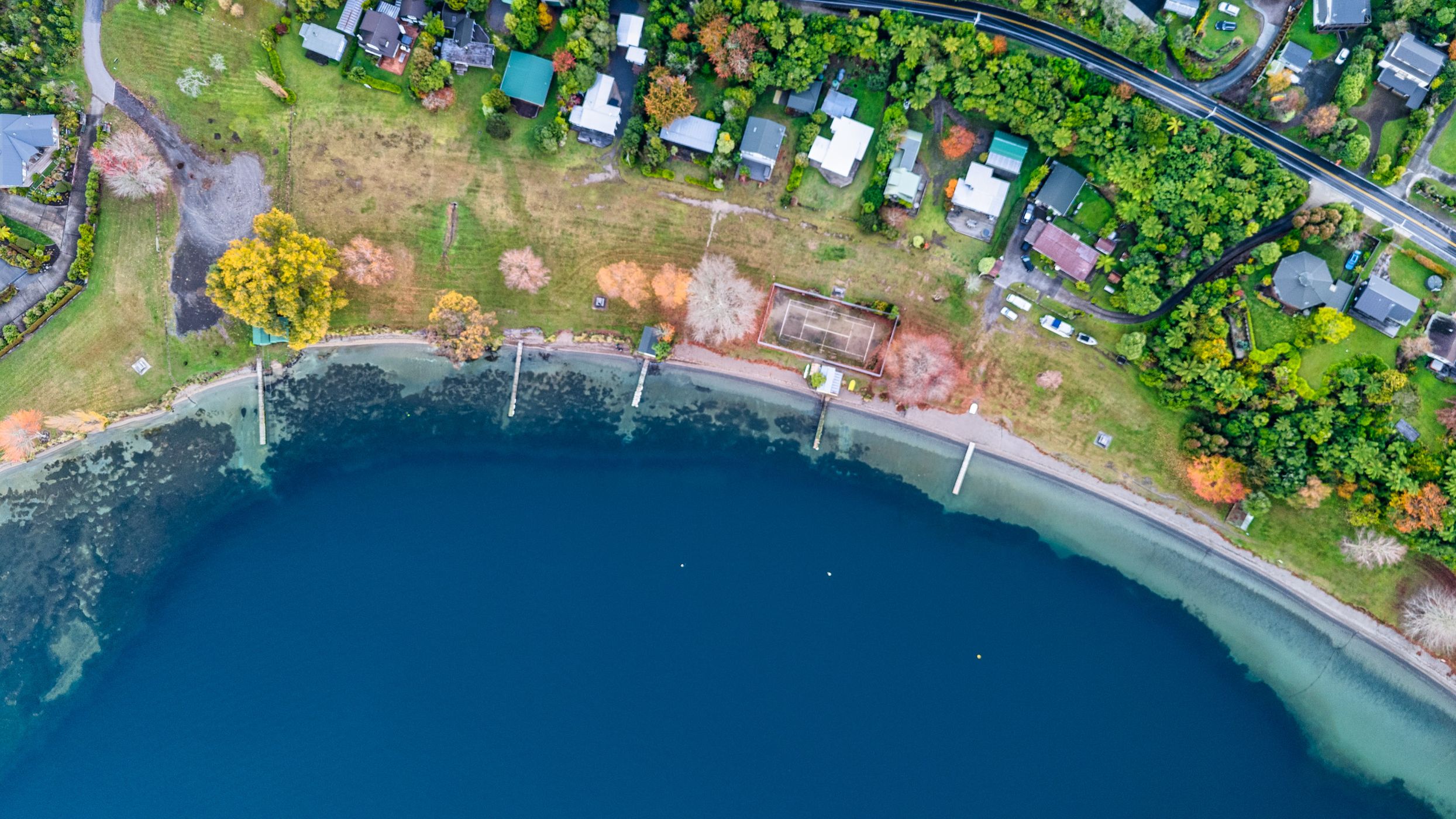 The jetty's, Lake Tarawera, Rotorua, North Island, New Zealand