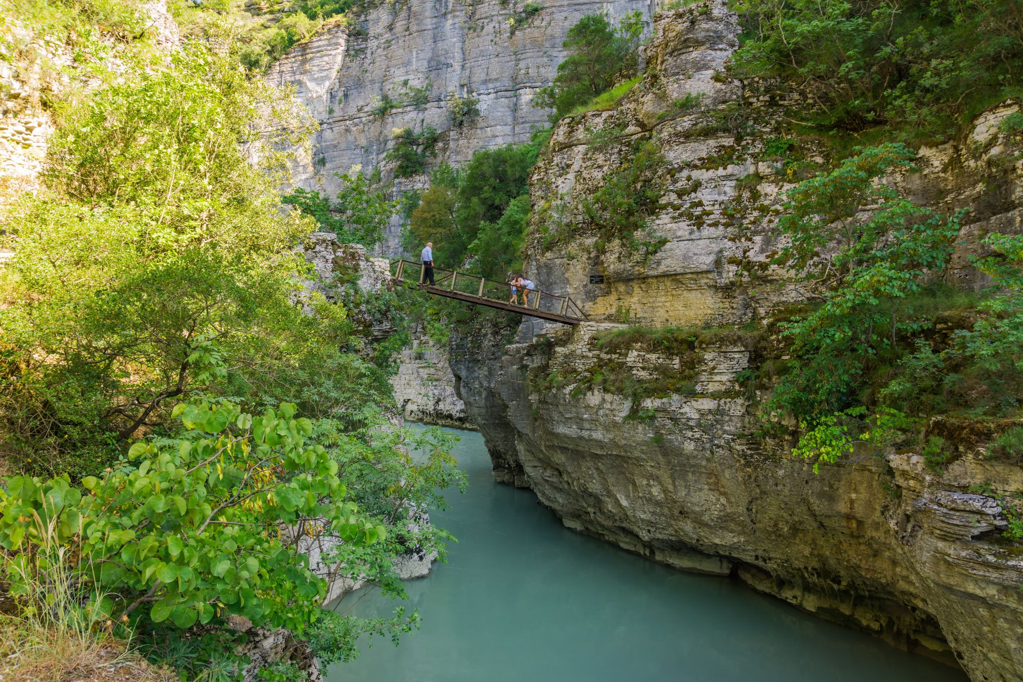 The old bridge of Zabërzanit, Albania