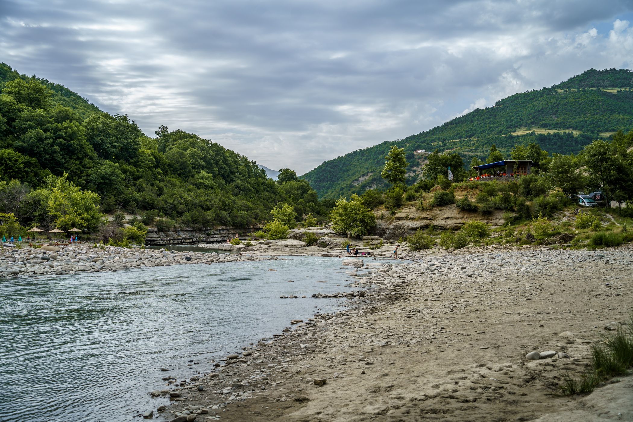 The old bridge of Zabërzanit, Albania