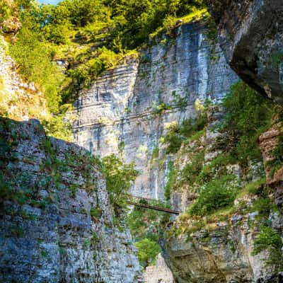 The old bridge of Zabërzanit, Albania