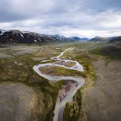 Winding River, Bayan-Ölgii, Mongolia