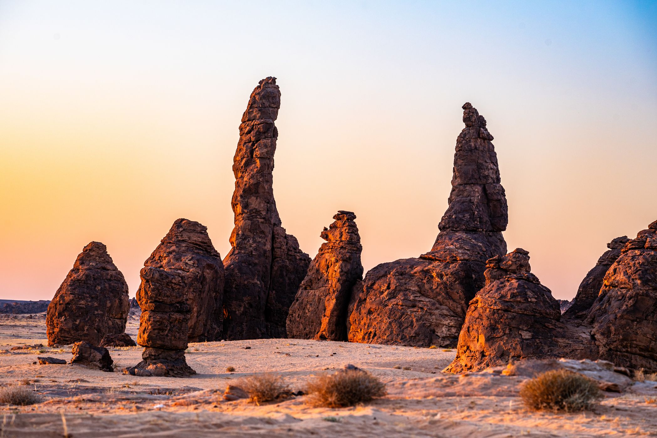 Al Gramil Mountains Alula, Saudi Arabia