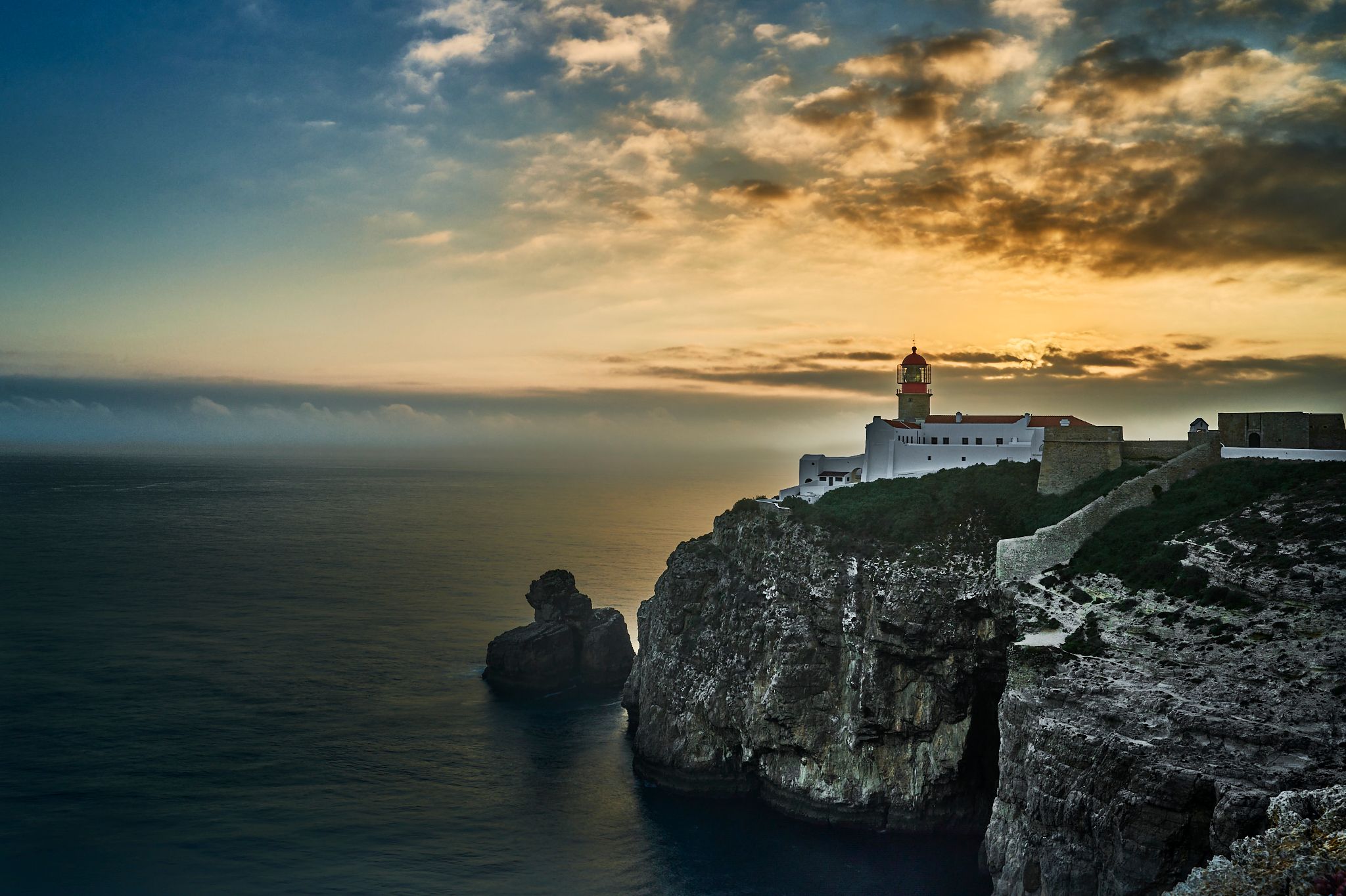 At the end of the world, Cabo de São Vicente, Algarve, Portugal