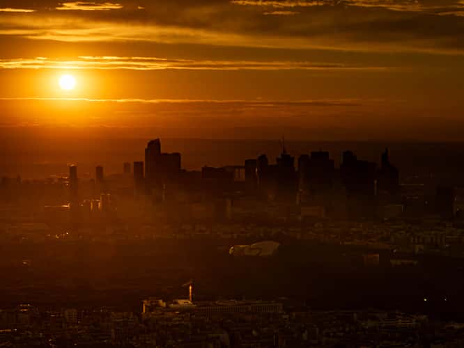 Paris City view from Eiffel tower