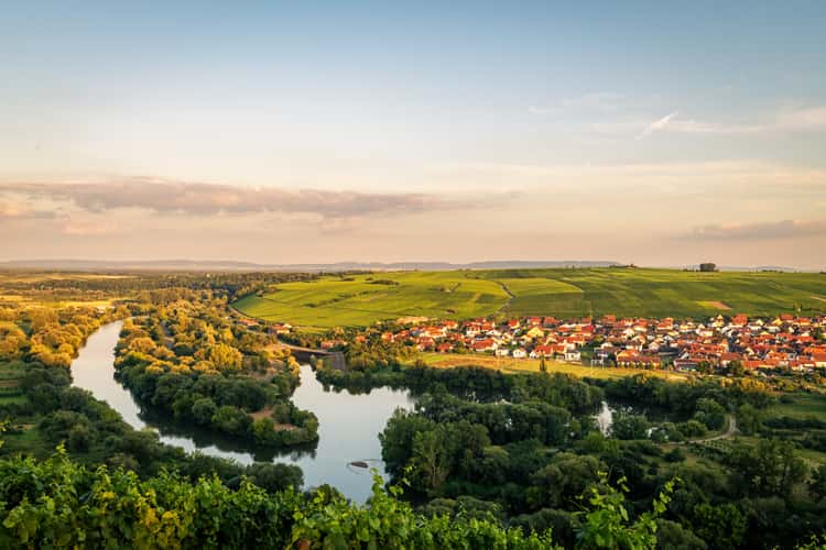 The view from Vogelsburg in Bavaria