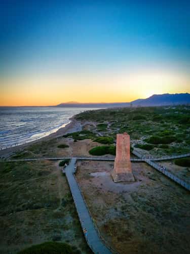Cabopino Beach at Sunset