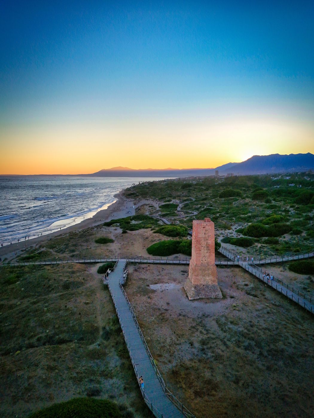 Cabopino Beach at Sunset, Spain