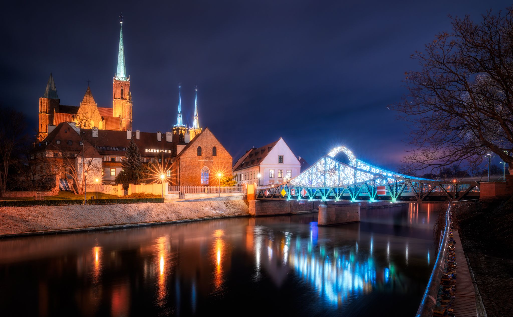 Cathedral Island and Tumski Bridge, Poland