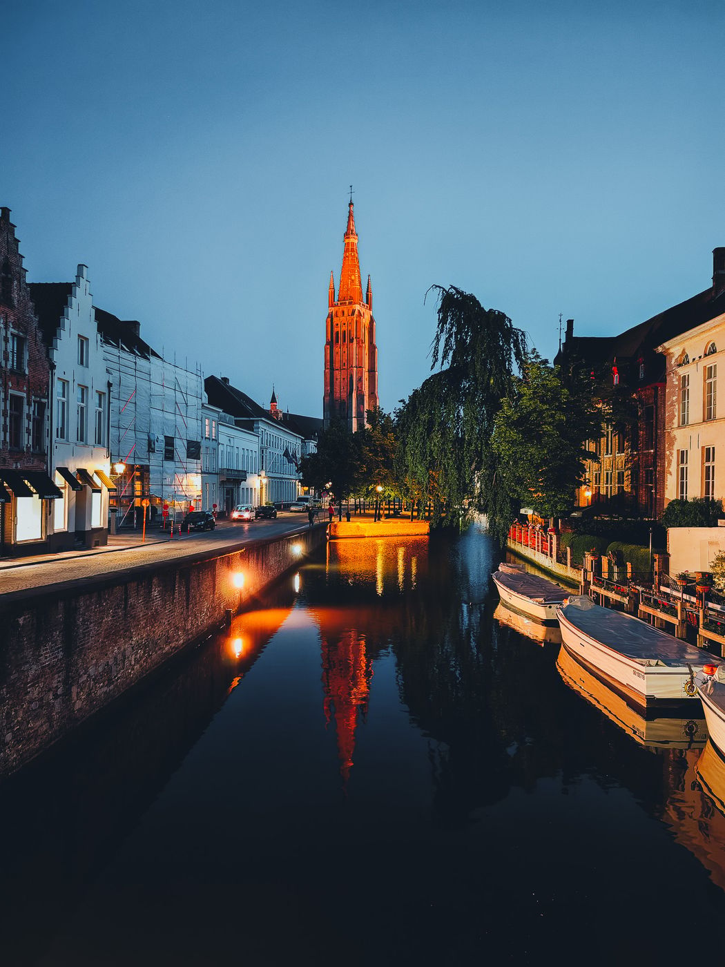View from Nepomucenus Bridge, Bruges, Belgium