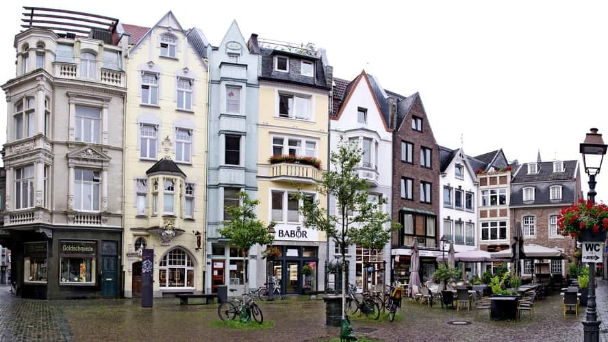 Coffee shops by the Cathedral of Aachen