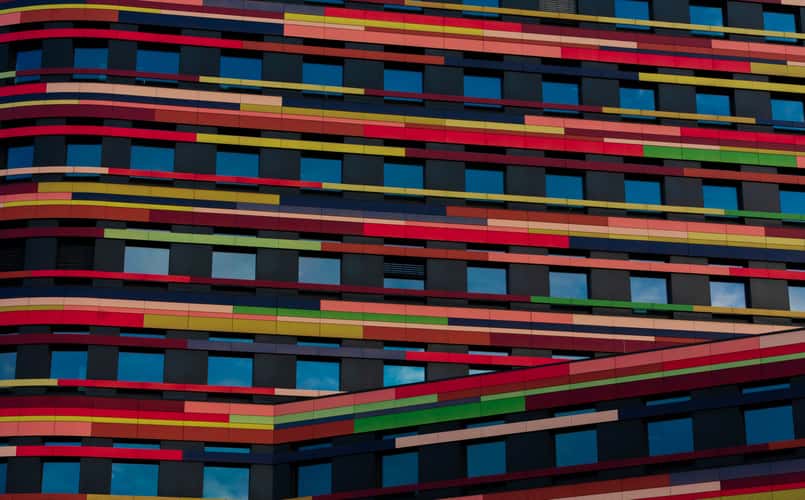 Colorful office building, Hamburg