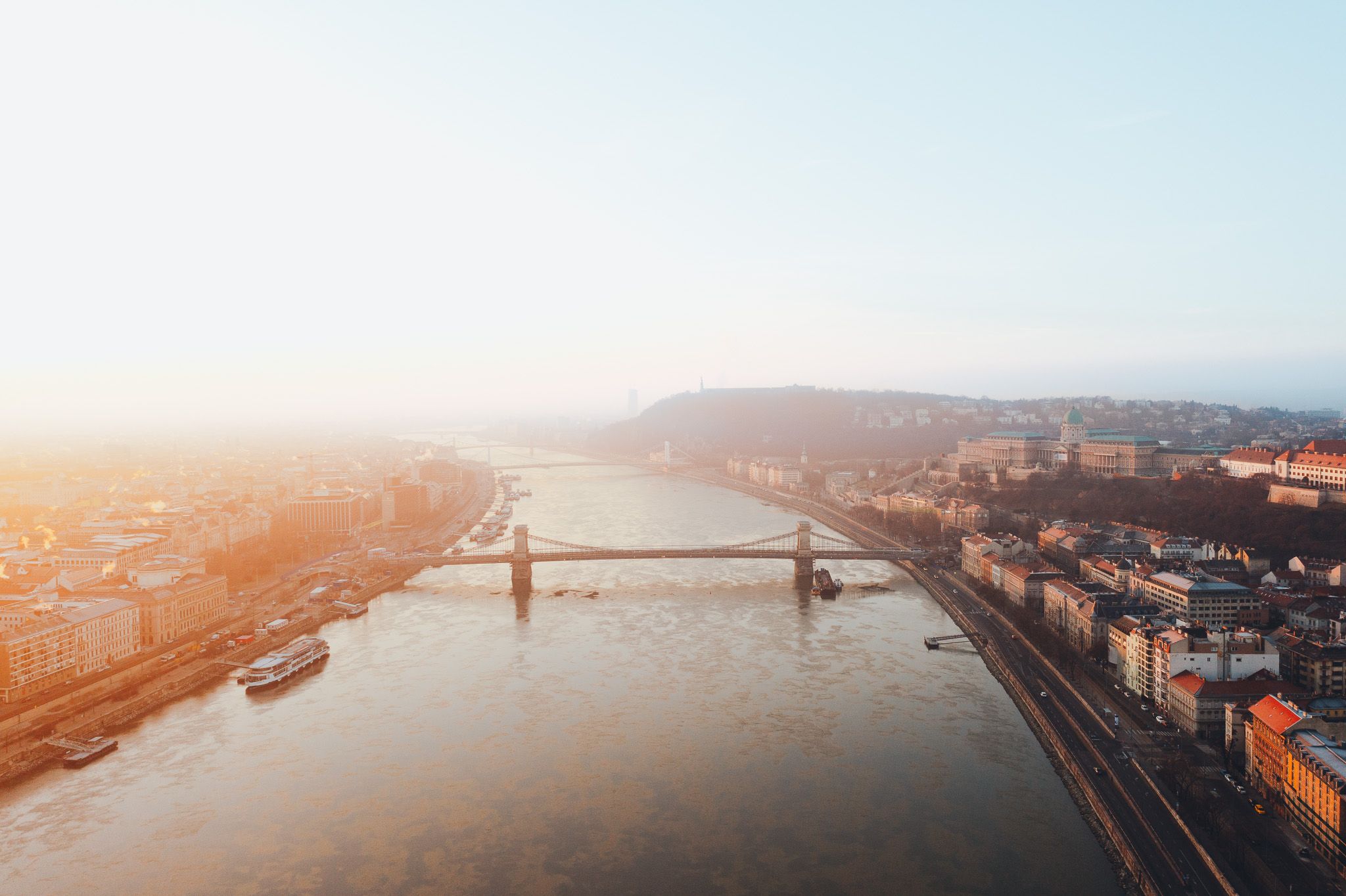 Széchenyi Chain Bridge, Budapest, Hungary