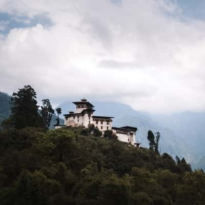 Gasa Dzong, Sideview, Bhutan