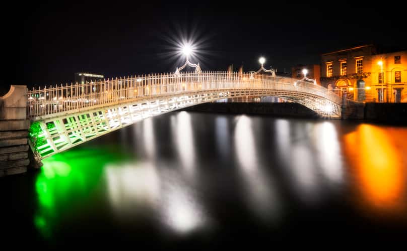 Ha'penny Bridge from North-West