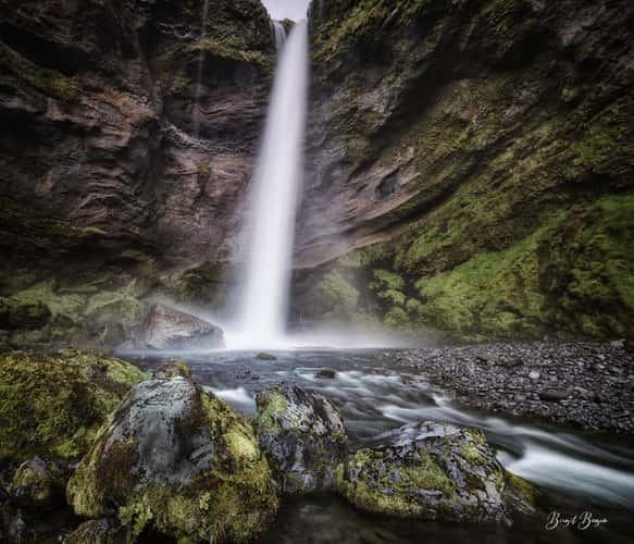 Kvernufoss, the hidden waterfall near Skógafoss