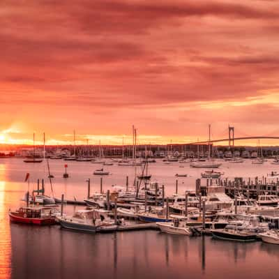 Marina in Newport, USA