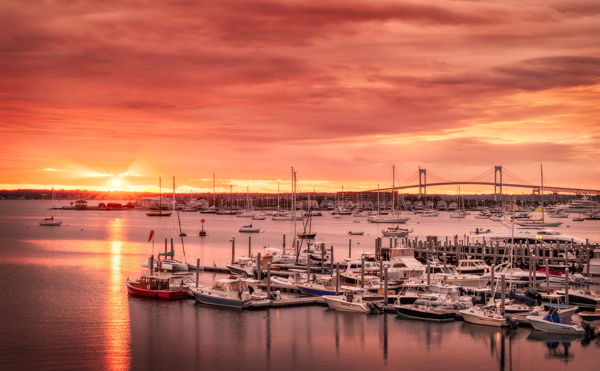 Marina in Newport, USA