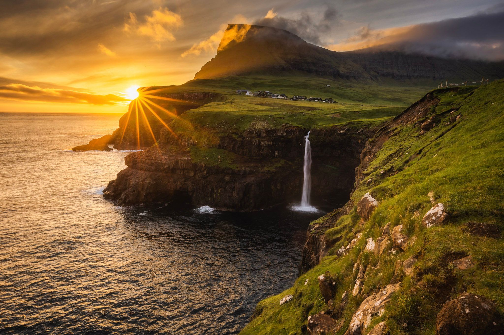 Múlafossur Waterfall, Faroe Islands