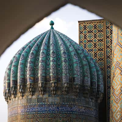 Northern Minaret Tower, Registan Samarkand, Uzbekistan