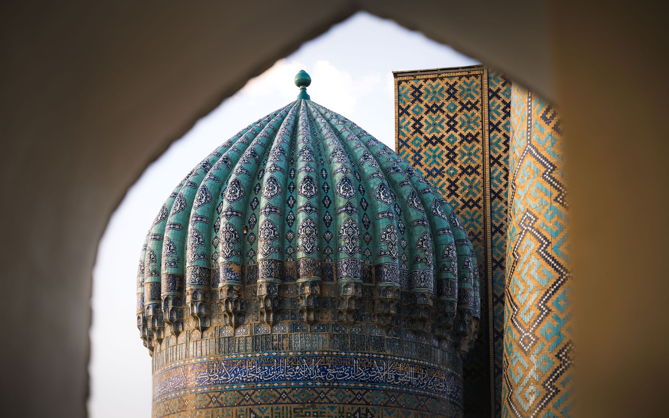 Northern Minaret Tower, Registan Samarkand, Uzbekistan