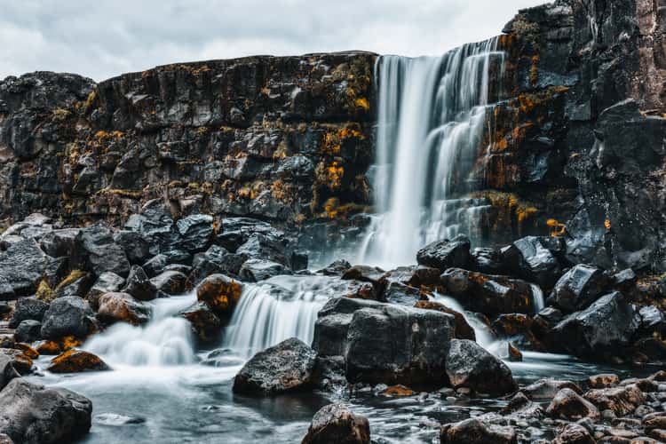 Öxararfoss Waterfall