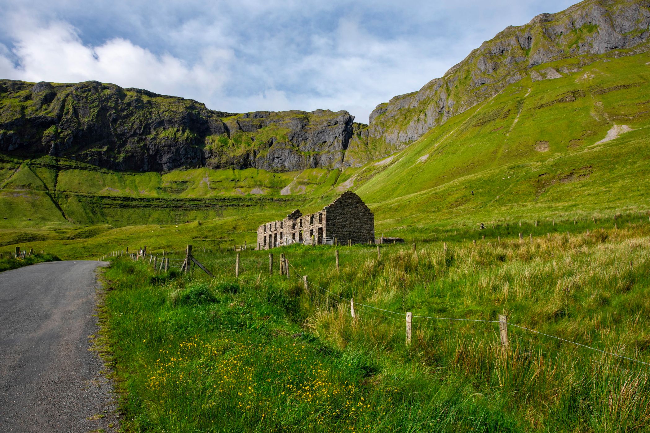 Old school house, Gleniff Horseshoe Bend, Ireland