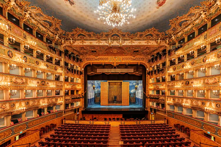 Inside Teatro la Fenice, Venice