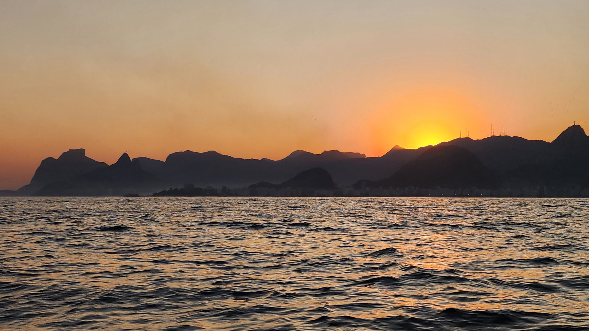 Rio de Janeiro from the sea, Brazil