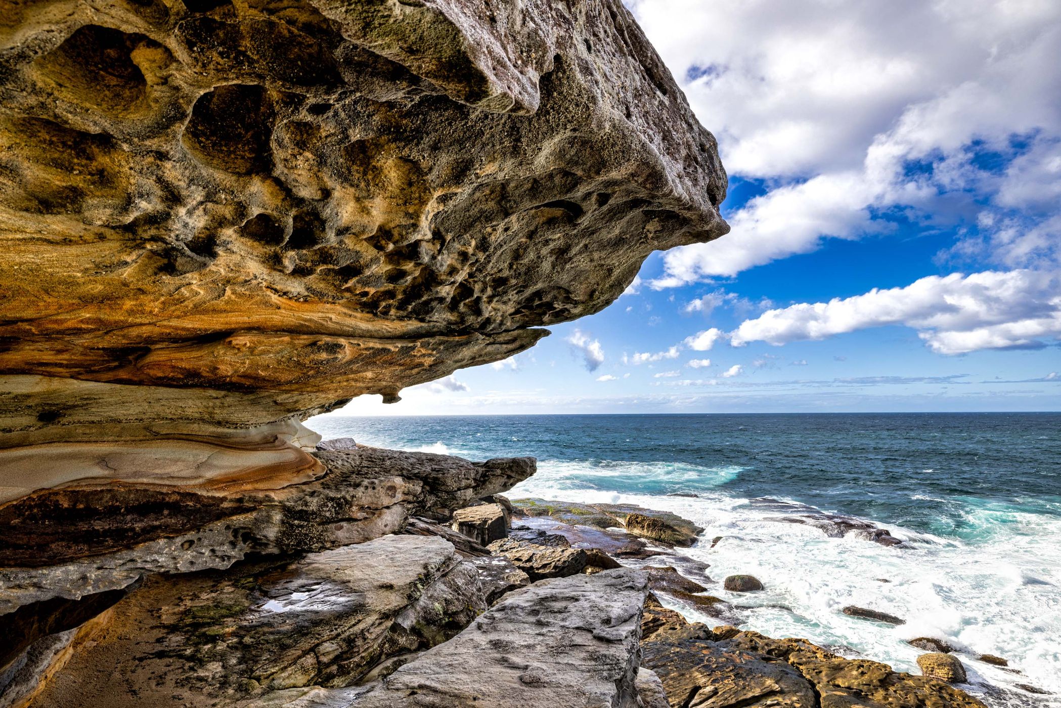 Rock mouth North Bondi, Sydney, Australia