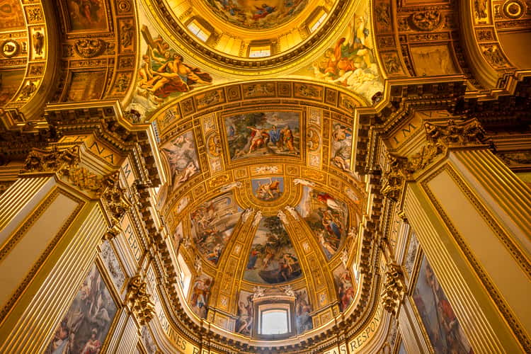 Inside Sant' Andrea della Valle Chiesa, Rome