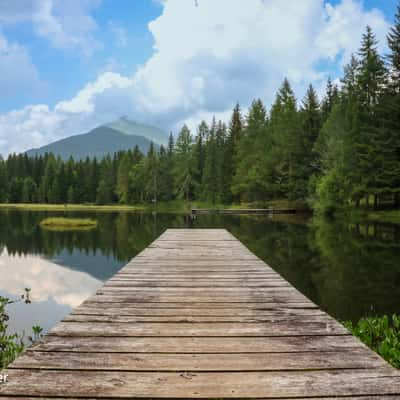 Wooden Pier at Schattensee, Austria