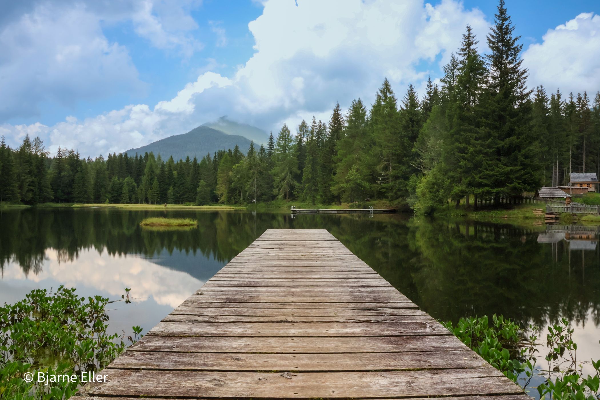Wooden Pier at Schattensee, Austria