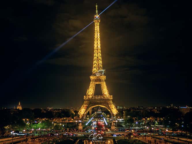 Eiffel Tower from Trocadero, Paris